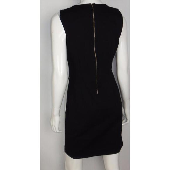 White house black market SLEEVELESS COLORBLOCK  BLACK/ECRU DRESS Size 2 - Picture 3 of 5
